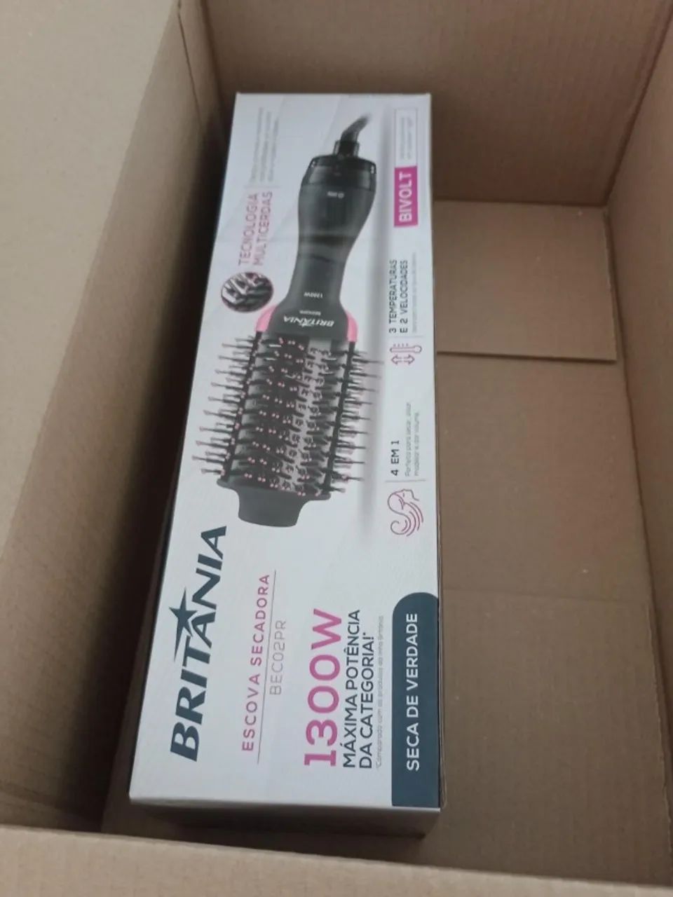 Escova Secadora Britânia 1300W Original - 4 em 1 - Foto 2