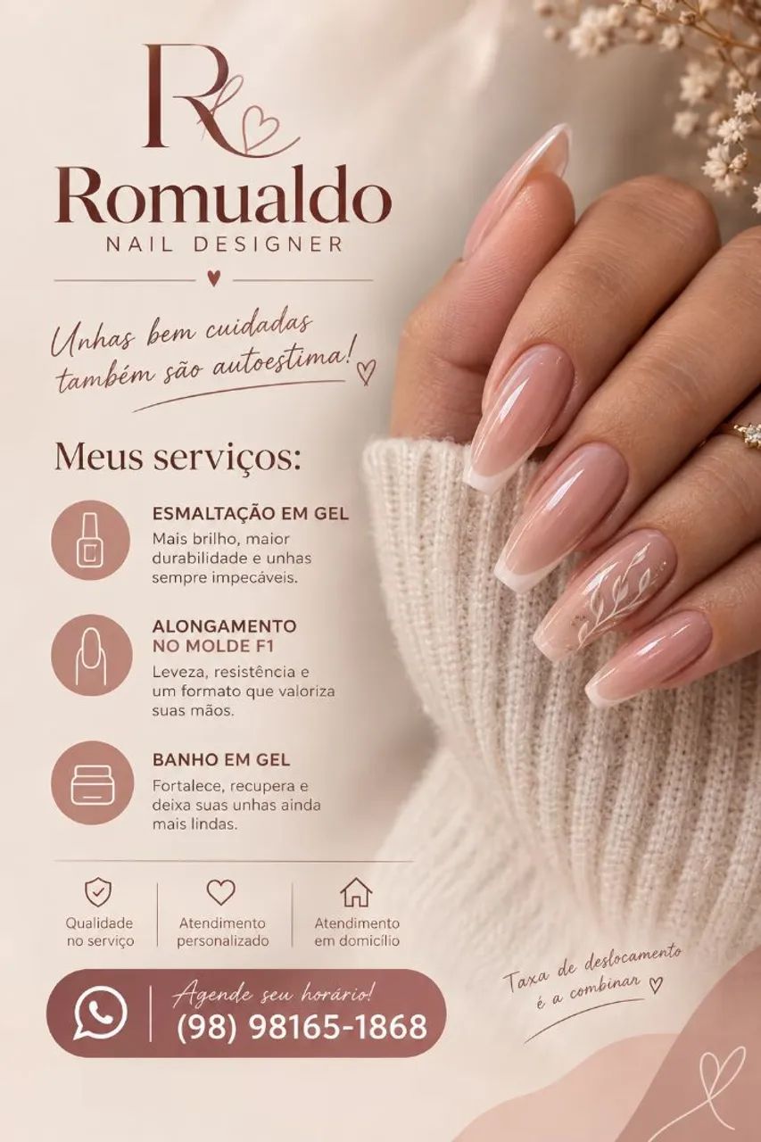 Nail designer São Luís Ma - Alongamento em Gel 