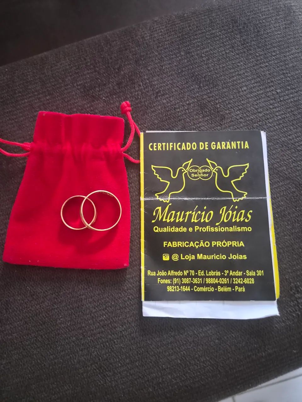 Par de alianças 18k