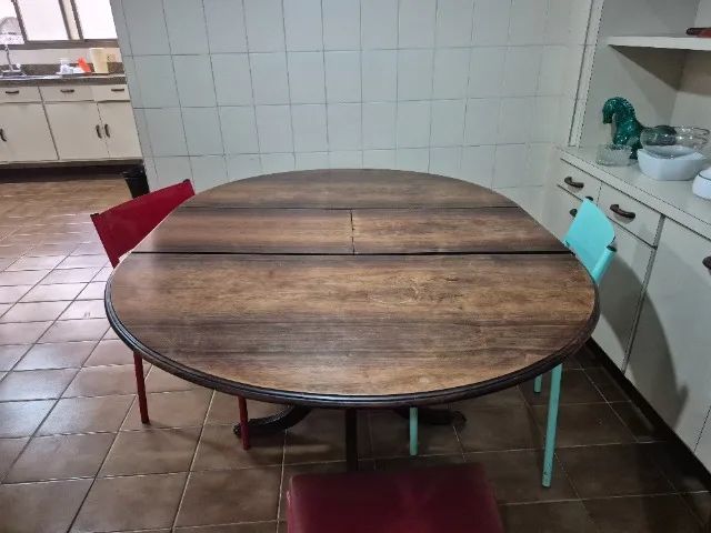 Mesa de Jantar antiguidade, em madeira - Foto 3