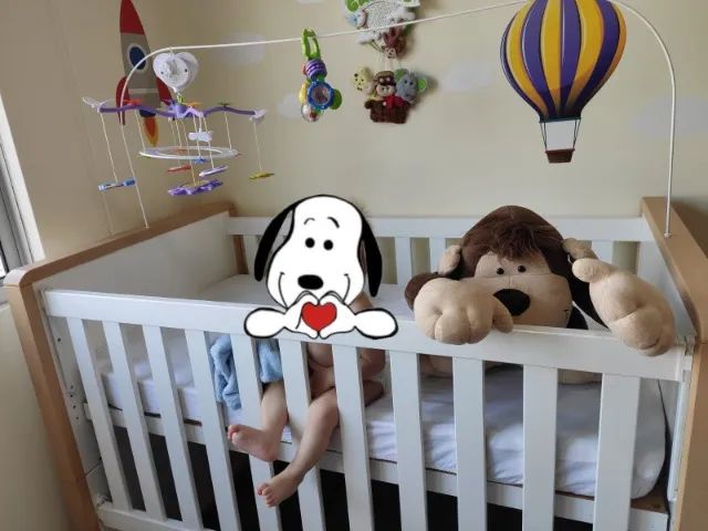 Berço 3 em 1 com colchão  - Foto 5