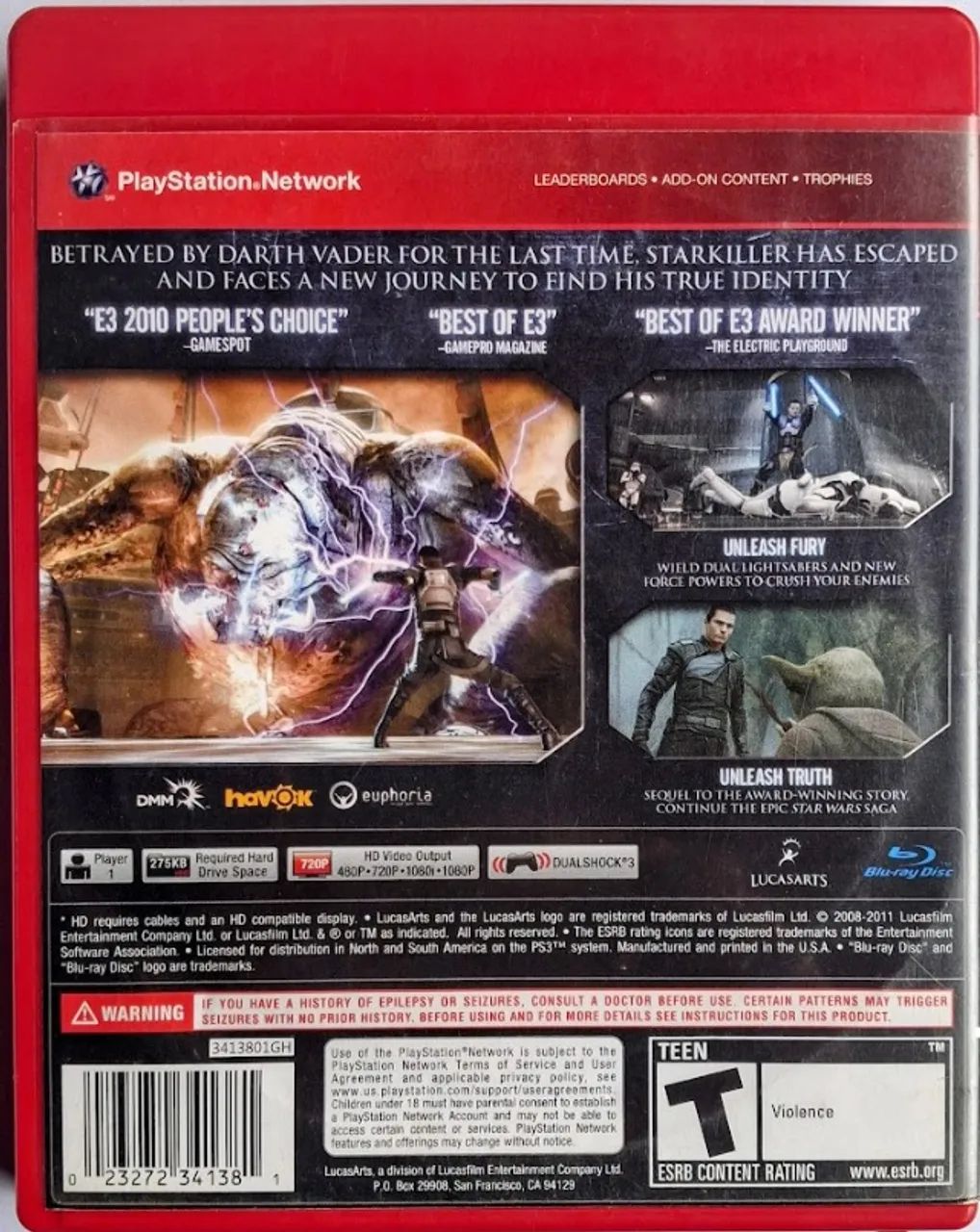Star Wars The Force Unleashed II - PS3 - Foto 2