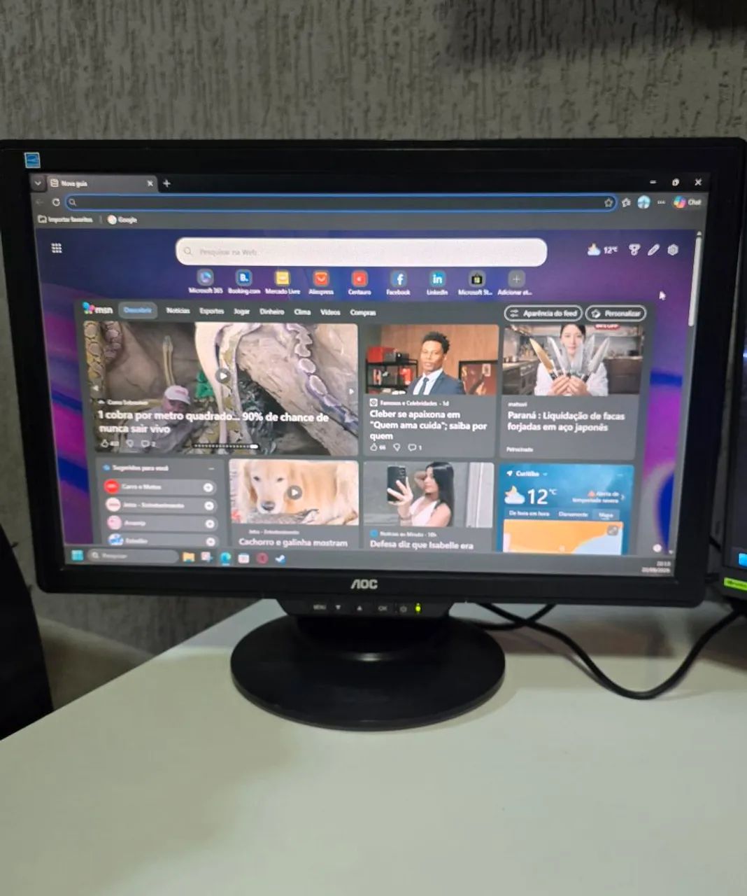 Monitor AOC 19 polegadas 