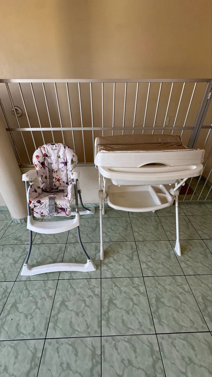 Trocador bebê e cadeira de alimentação  - Foto 2