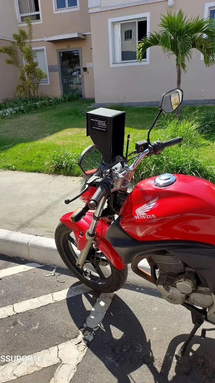 Suporte celular regissuporte, protege seu celular do sol e respingos da chuva. - Foto 3
