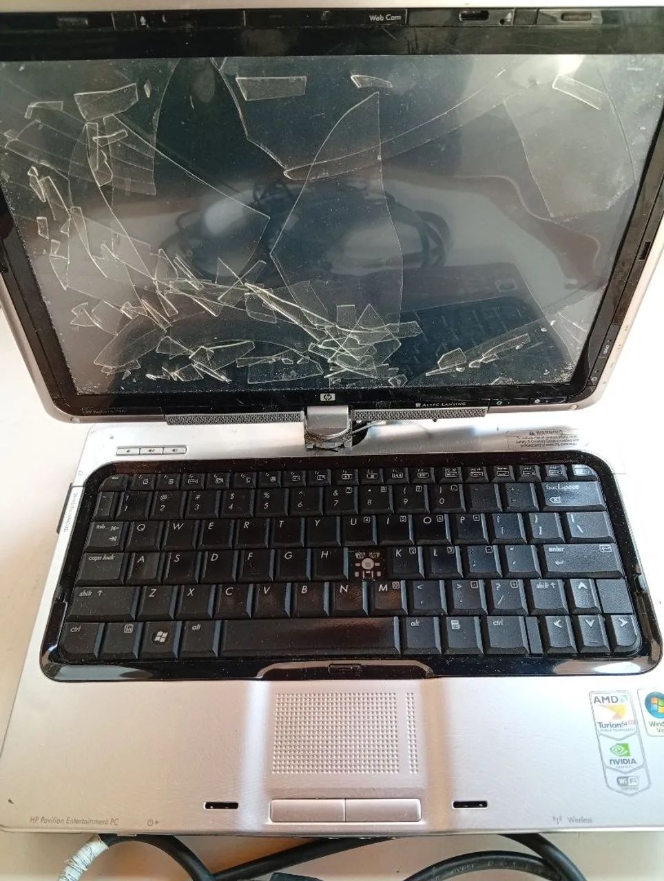 Carcaça de notebook HP sem HD