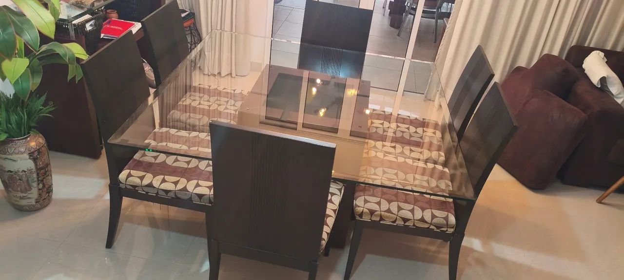 Mesa de vidro bisotado quadrada - Foto 2