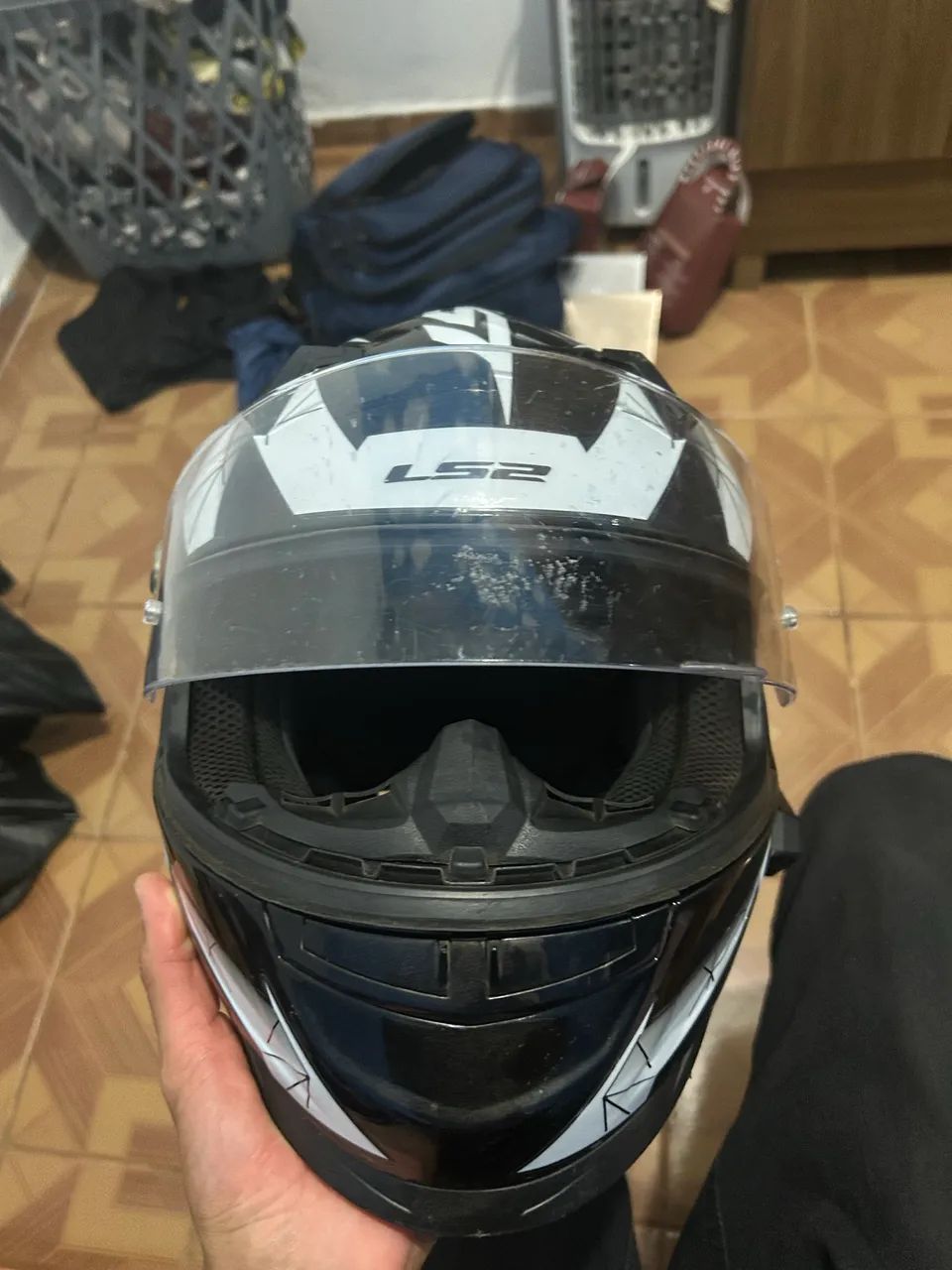 ls2 Draze preto e branco plotado - Foto 5