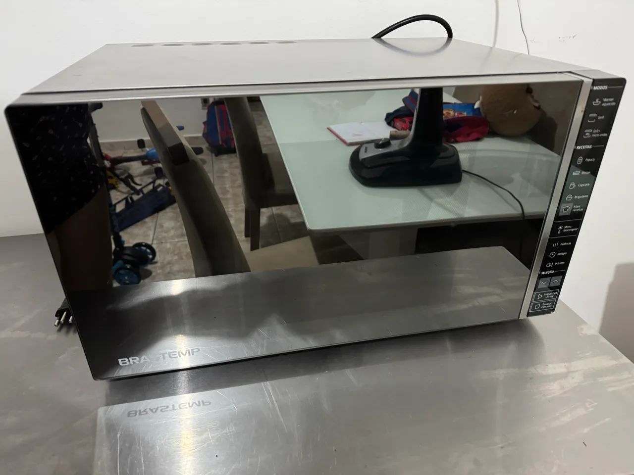 Microondas 110v Brastemp Inox - Foto 2