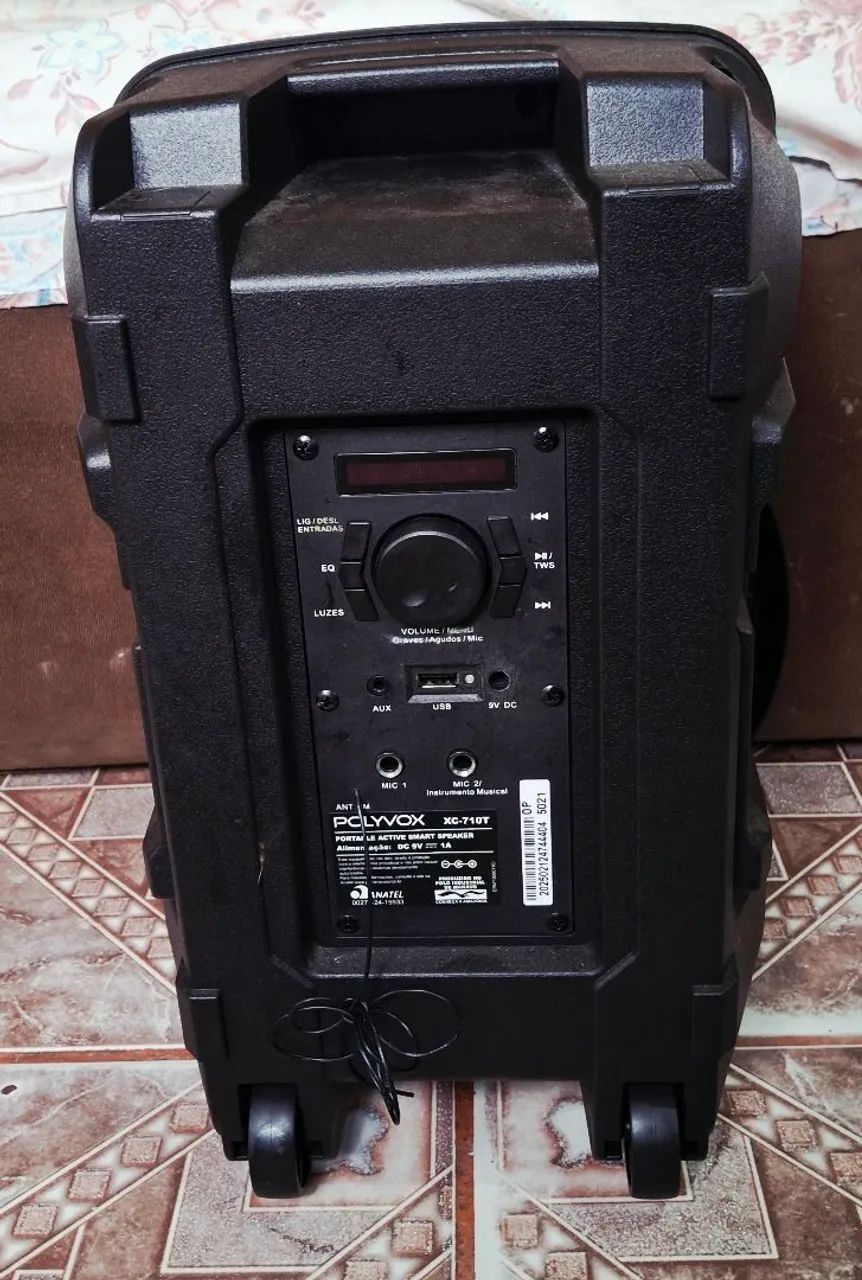 Caixa de Som Polyvox 300W bluetooth XC 700T semi nova - Foto 4