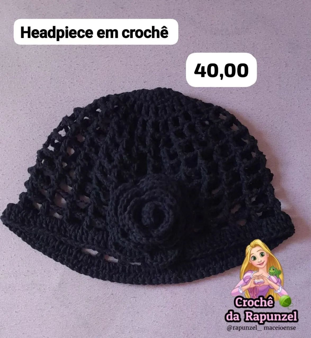 Headpiece em crochê  - Foto 2