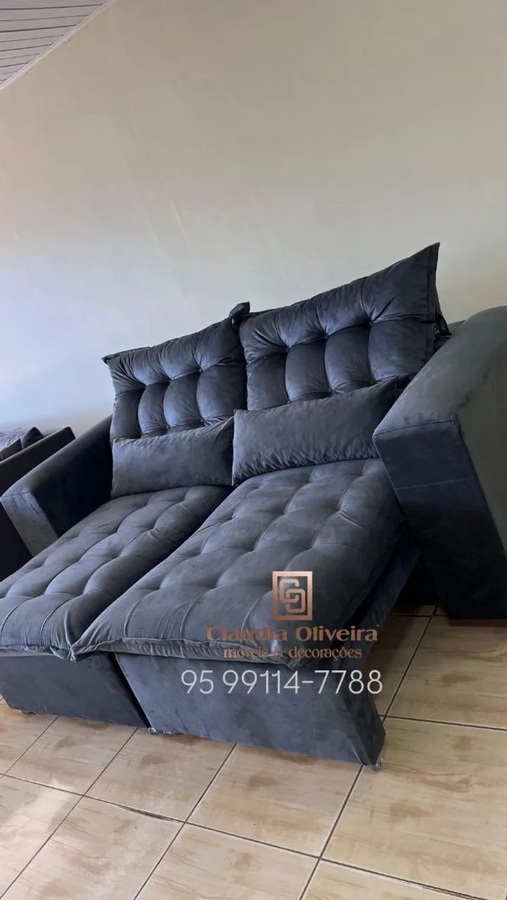 Sofá Retrátil Reclinável Dois Lugares NA PROMOO!!! - Foto 2