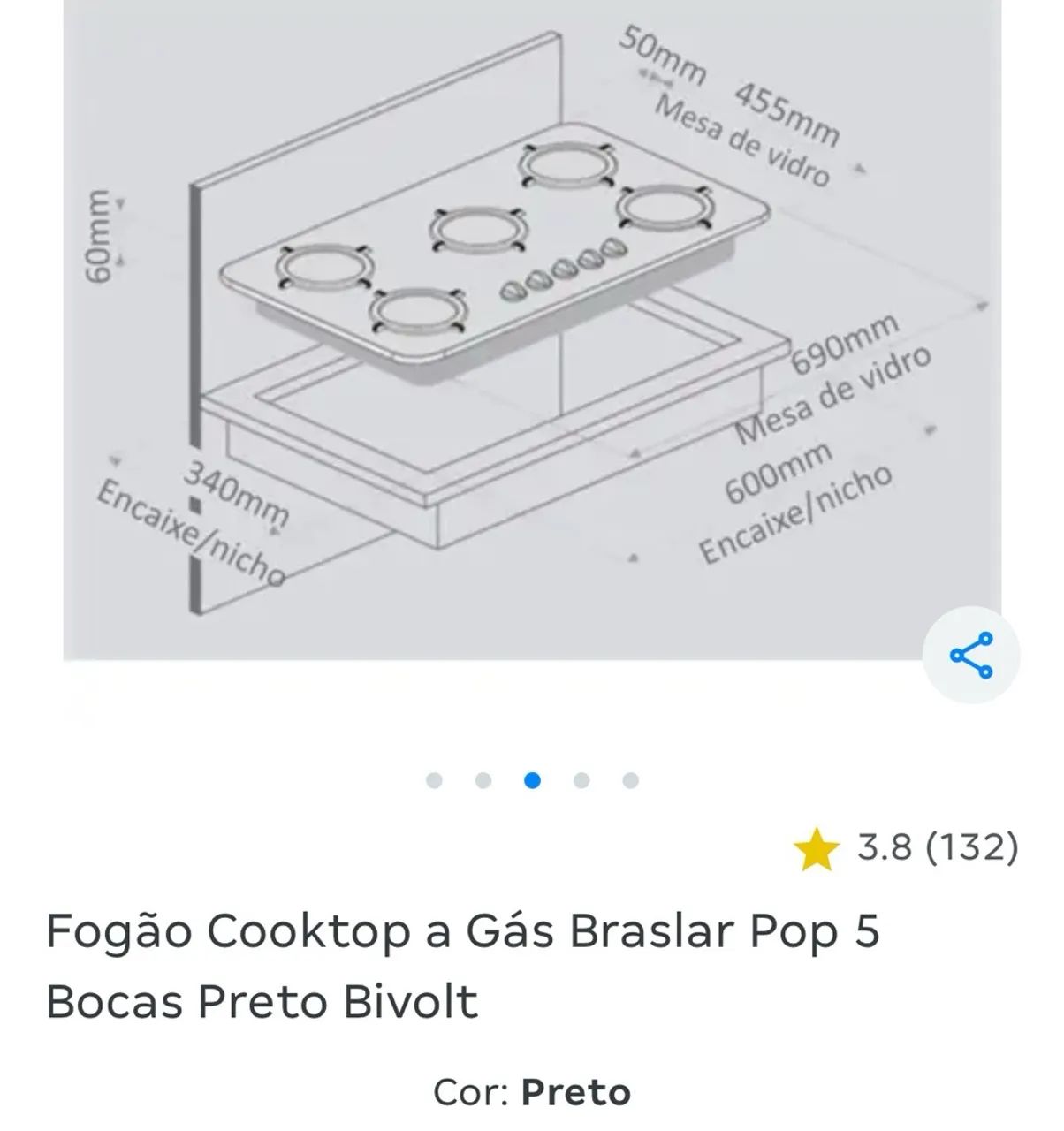 Fogão cooktop - Foto 2
