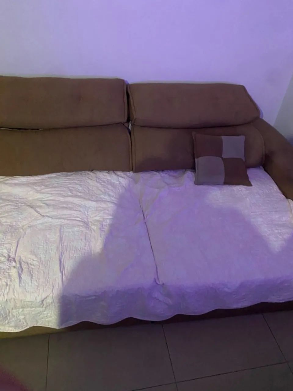 Sofá/Cama Marrom  - Foto 2