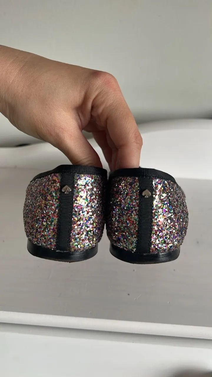 Sapatilha de glitter Kate Spade - Foto 4