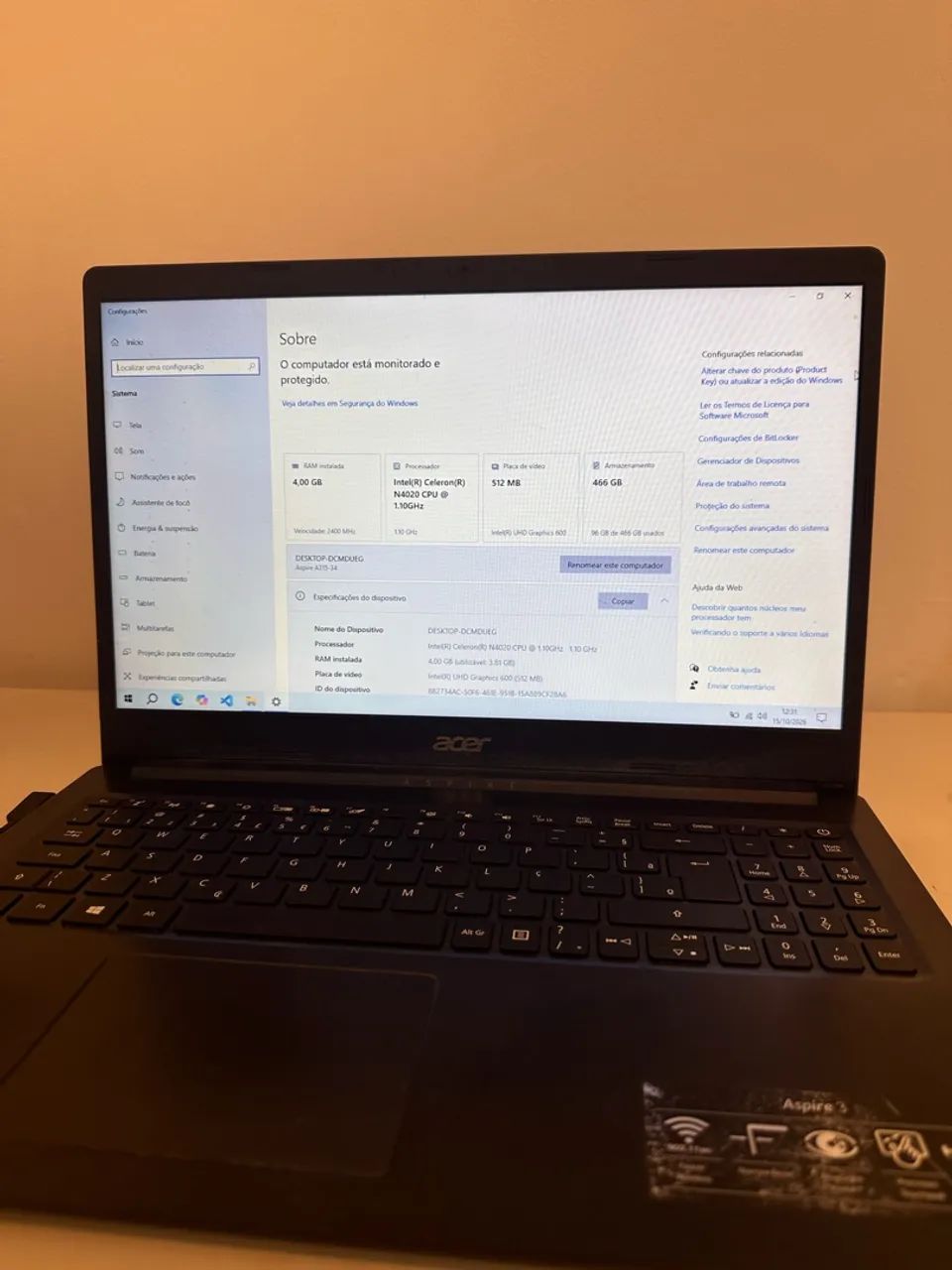 Notebook Acer 