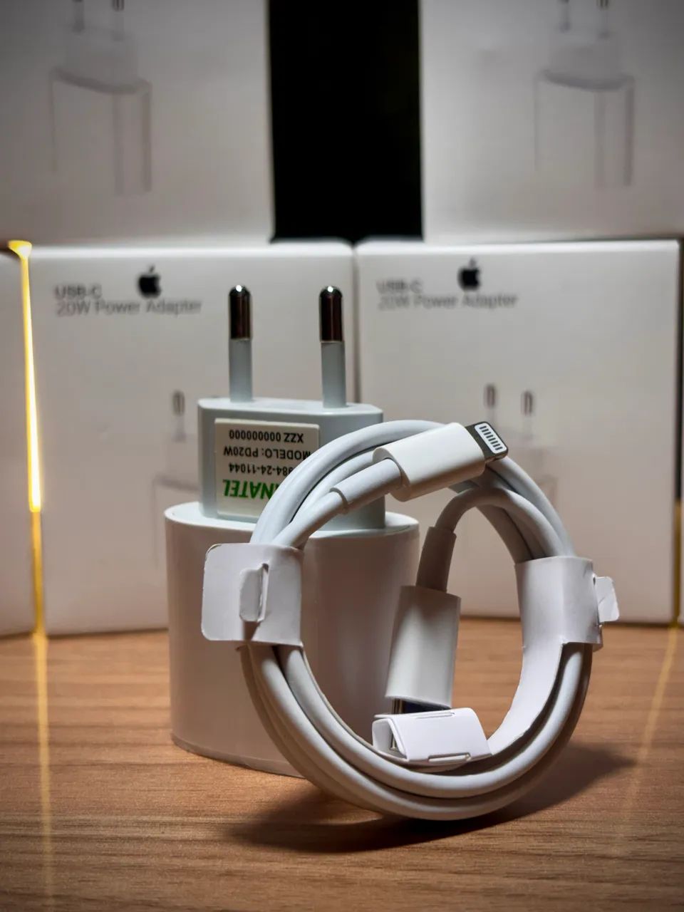 Carregador para iPhone Completo - Cabo + Fonte USB-C 20W