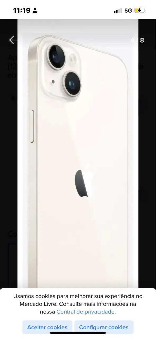 iphone 14 plus 128 g branco apenas troca com volta  - Foto 2