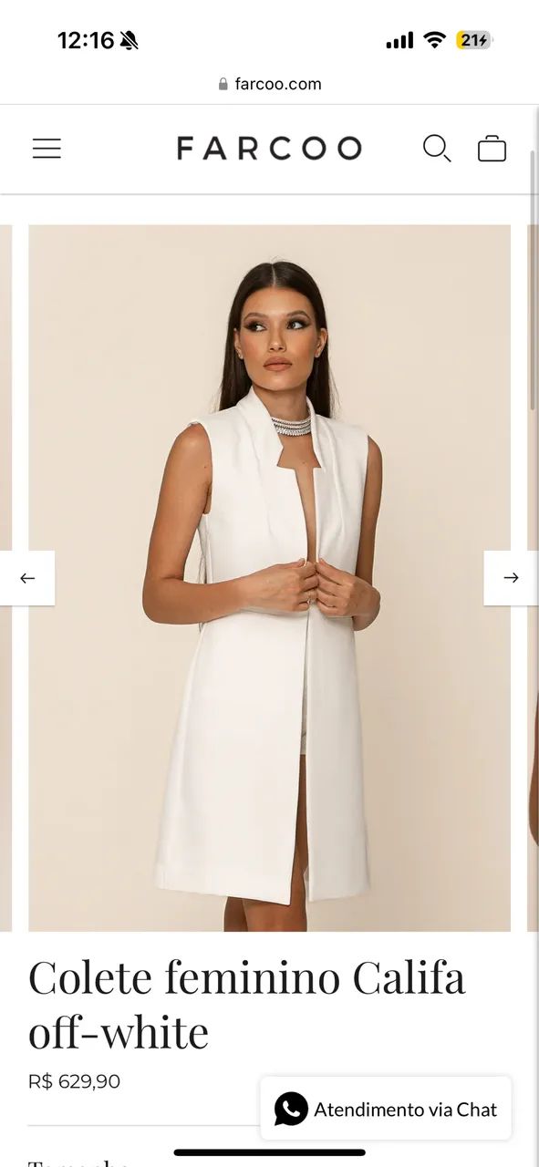 Jaleco estilo Colete - Farcoo