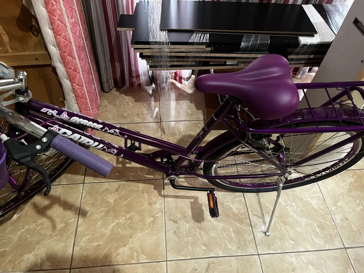 Bicicleta Cairo Genova Cor Roxa (aceito oferta) - Foto 4