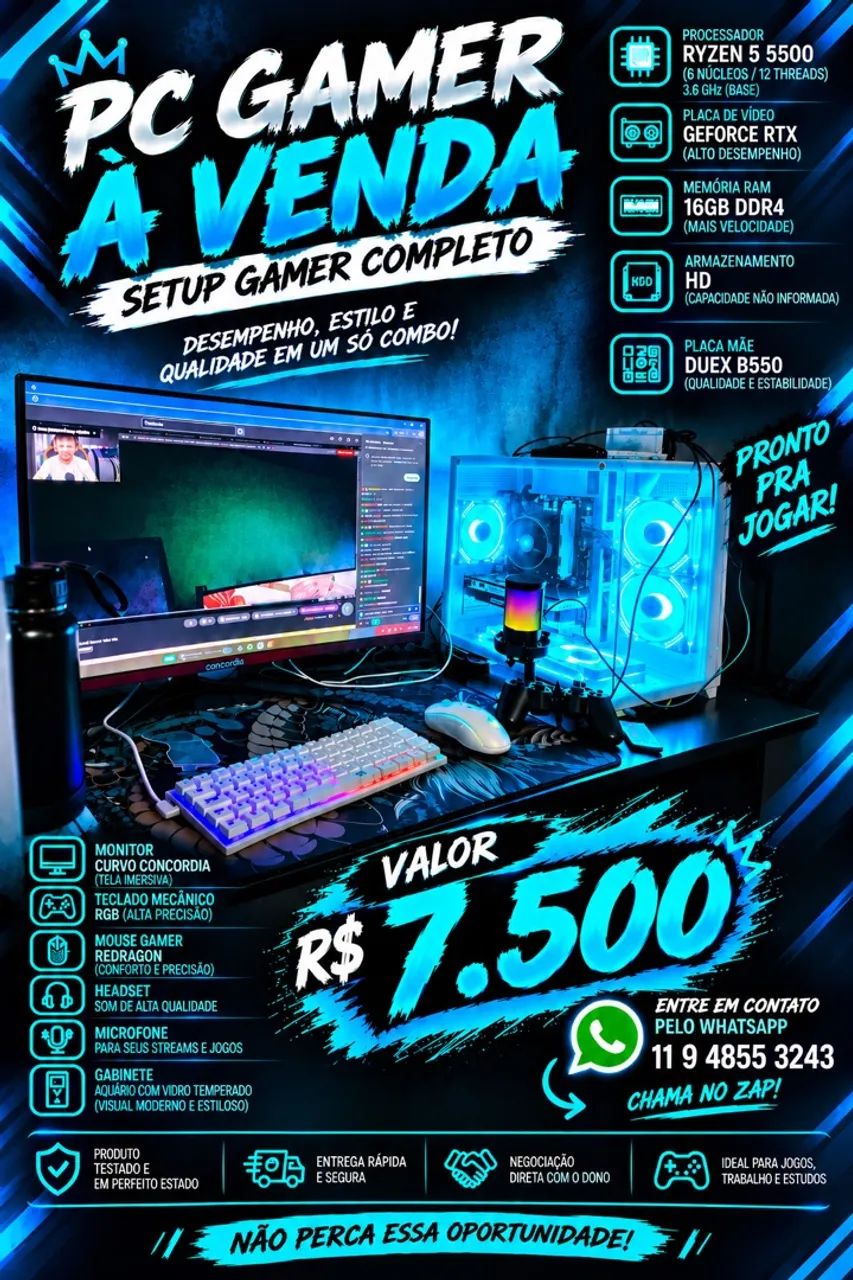 Pc gamer a venda