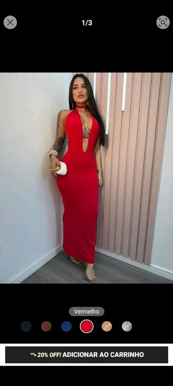 Vestido novo shein 
