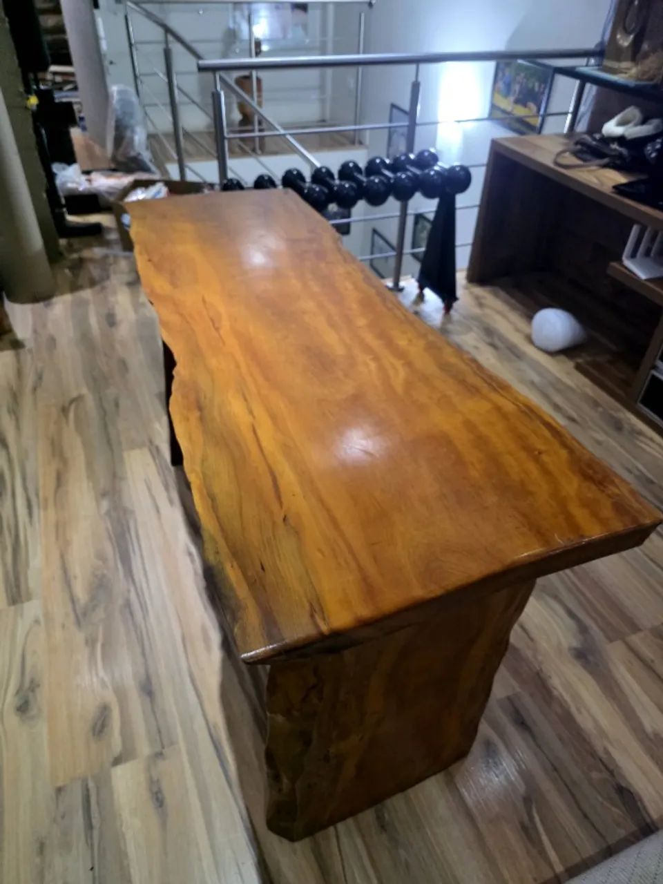 Mesa Rústica Madeira Maciça 1.30x55x80