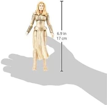 Marvel Legends Thena Filme Eternos Hasbro Loose Com Base - Foto 2