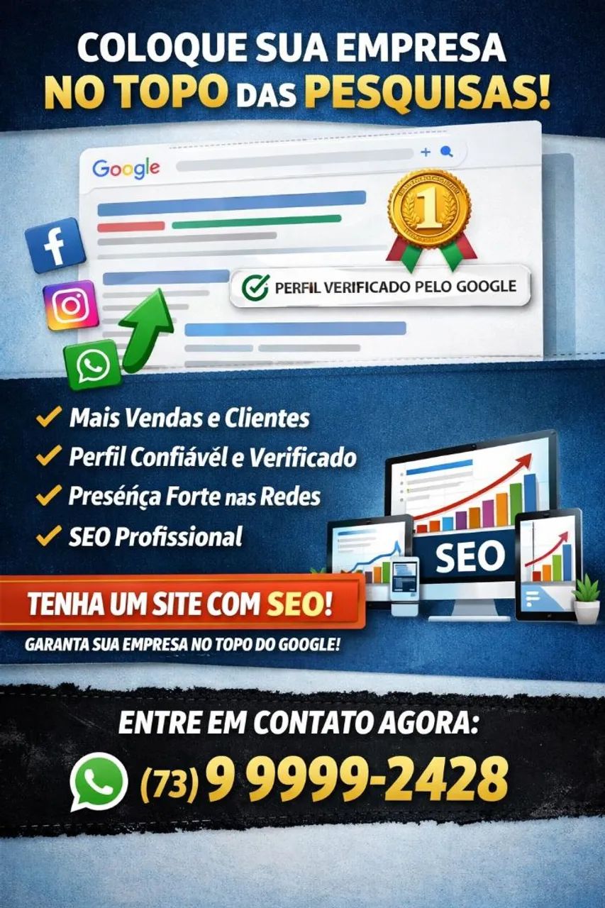Coloque sua empresa no topo das pesquisas