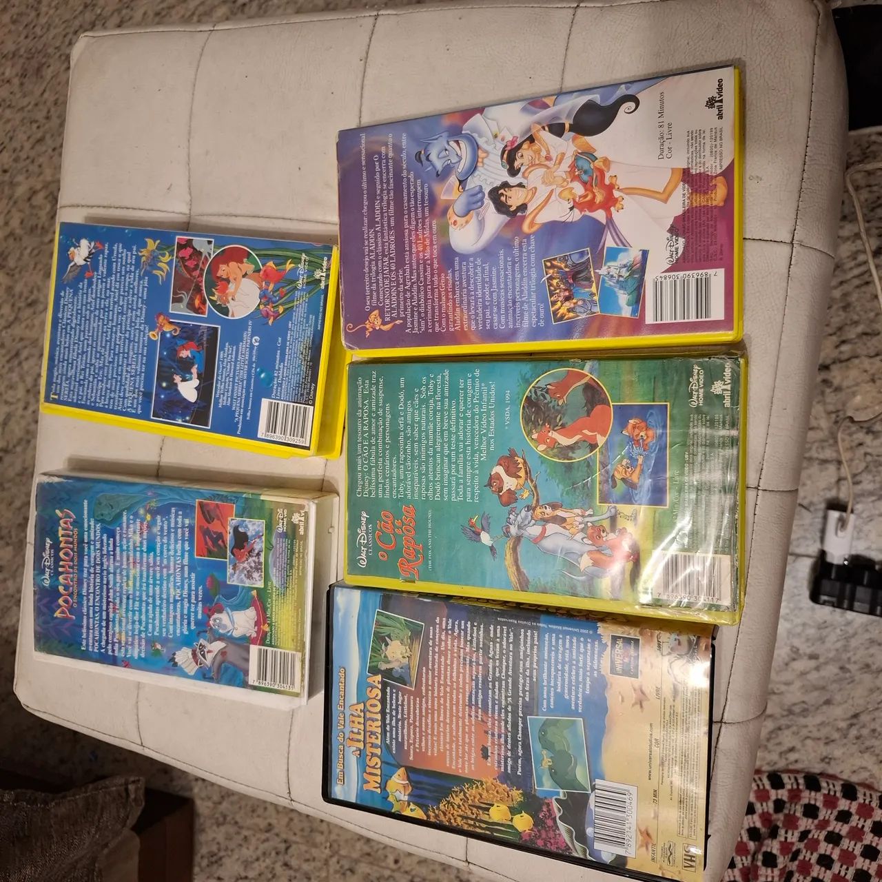 Lote com 5 fitas vhs. Desenhos Disney! - Foto 4