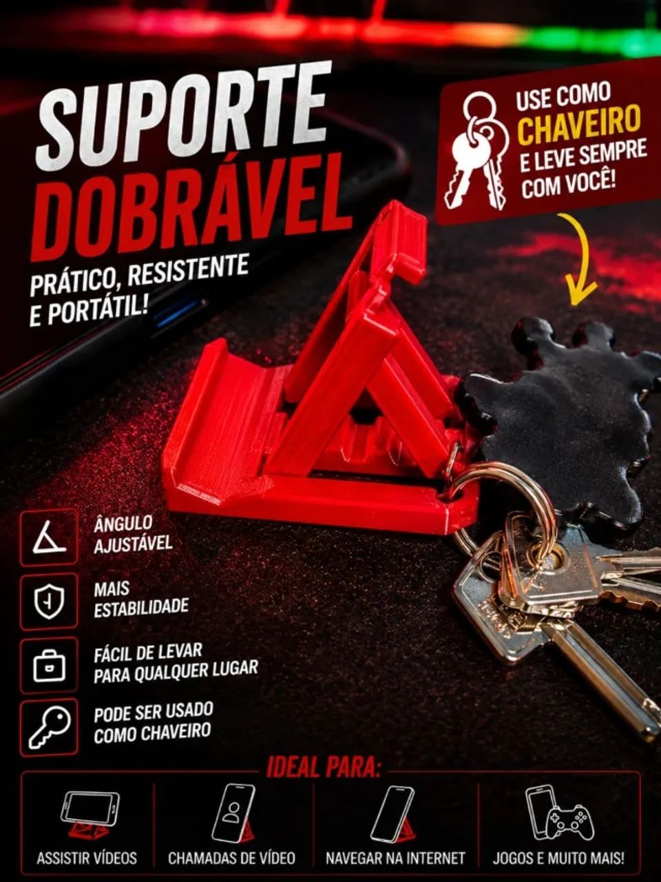 Suporte para Celular Personalizado em Impressão 3D - Foto 2