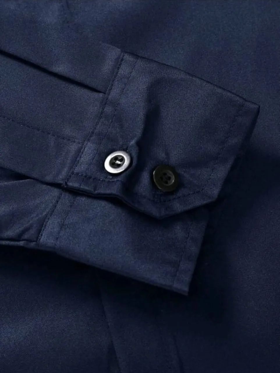 Camisa Azul Marinho Manfinity - Foto 3