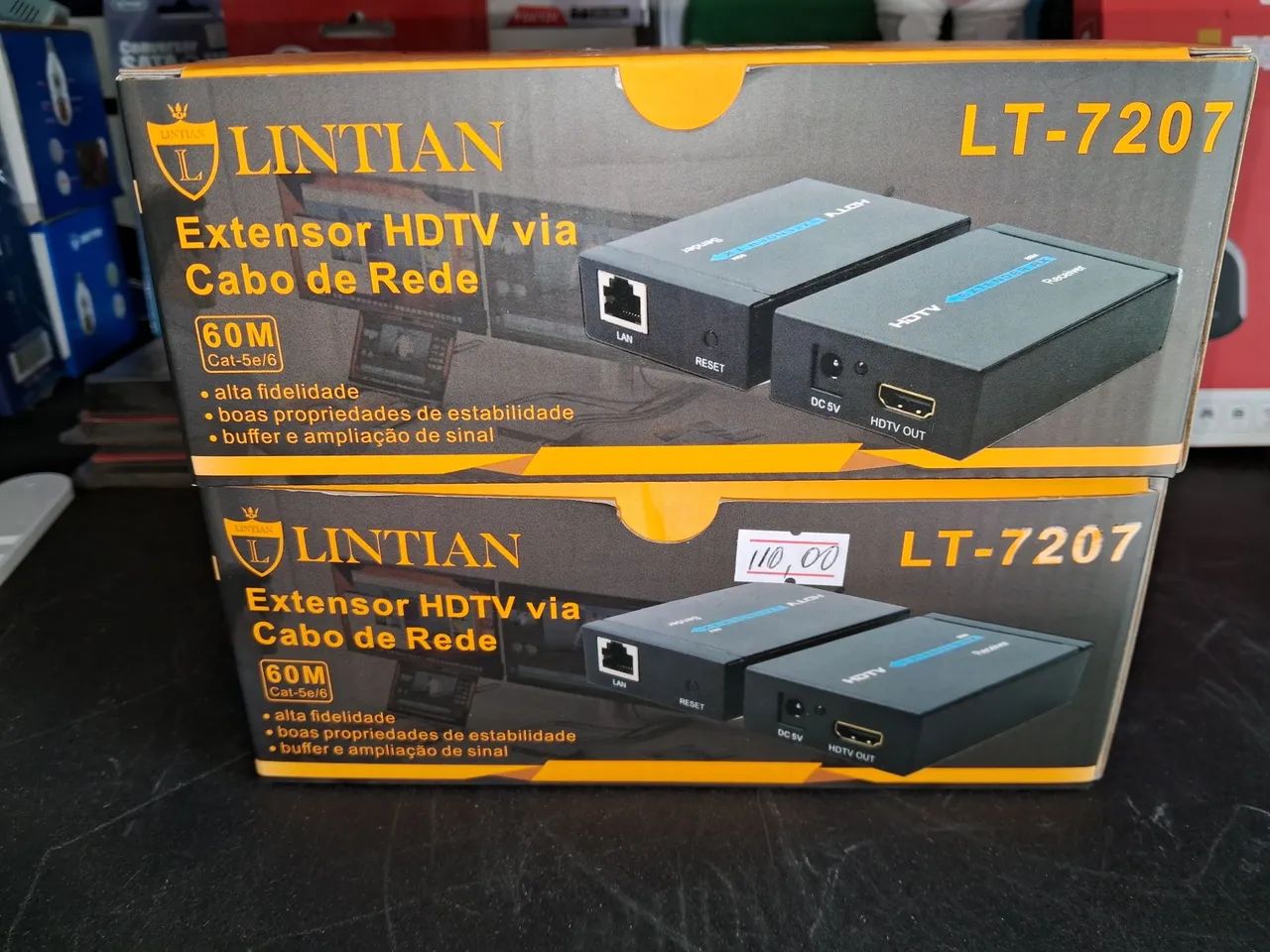 Extensor HDTV via Cabo de Rede Litian LT-7207