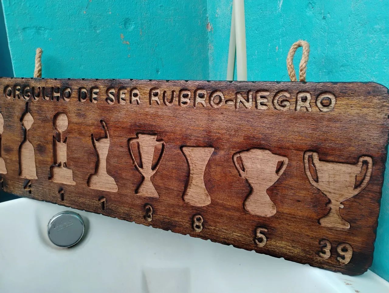 Placa Decorativa de Madeira Rústica  - Foto 3