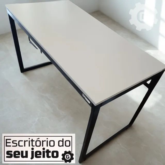 Escrivaninha Industrial 1m NOVA Mesa Multiuso para Computador Notebook Estudo Escritório - Foto 4