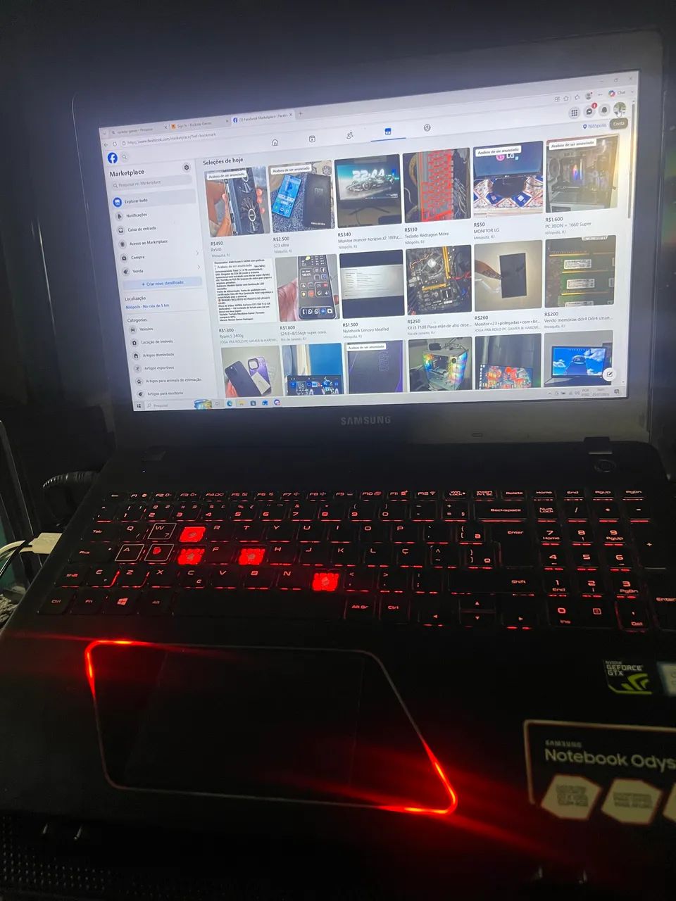 notebook gamer samsung