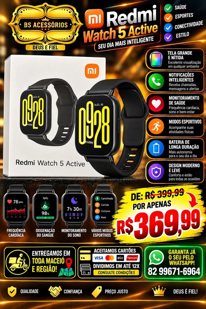 Smartwatch Redmi Watch 5 Active
