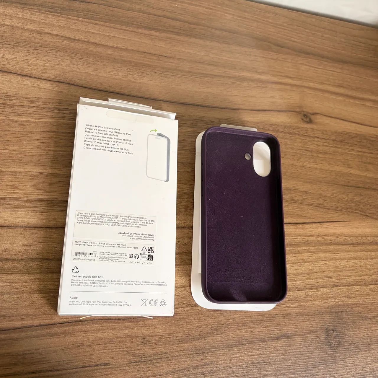 capa original apple iphone 16 plus ameixa - Foto 3