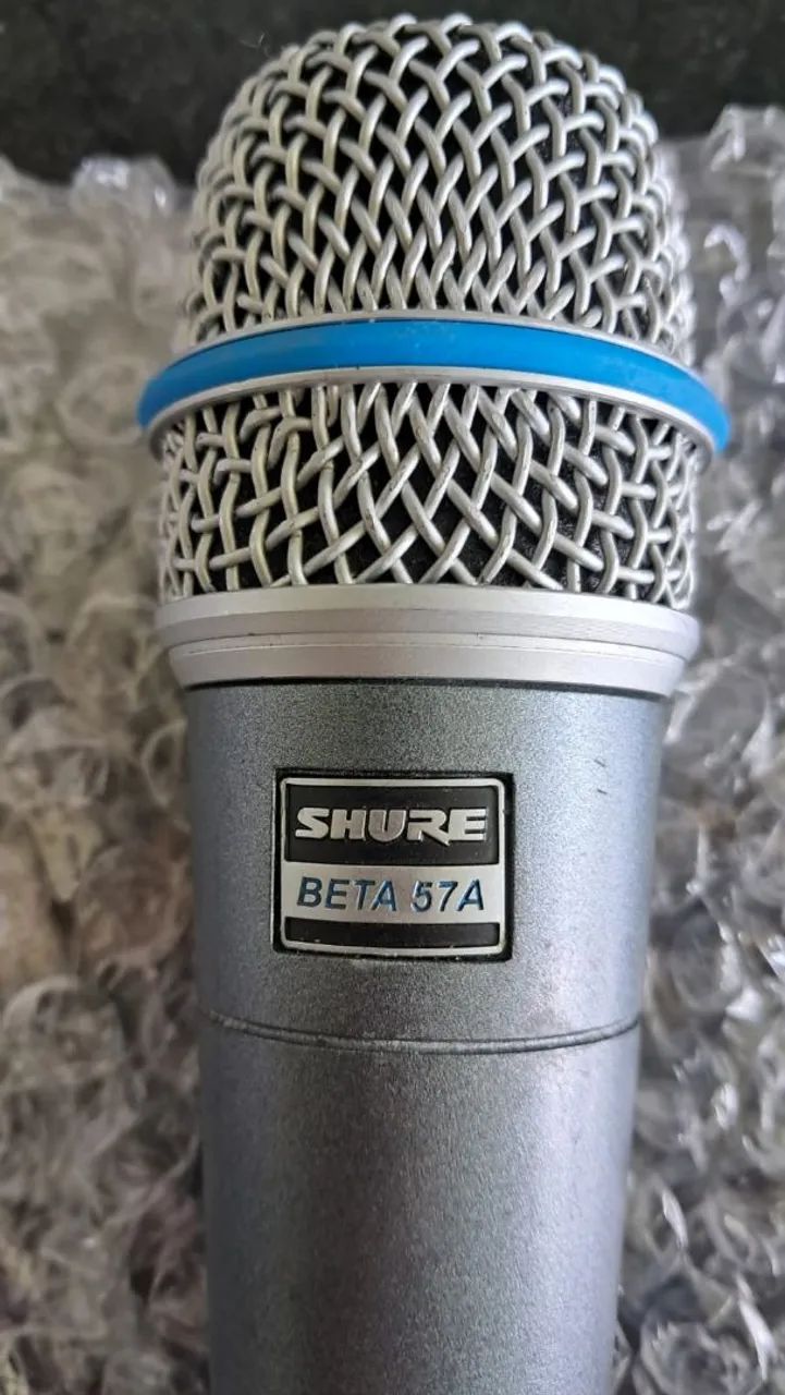 Microfone Shure Beta 57A - Microfones e Gravadores - Residencial