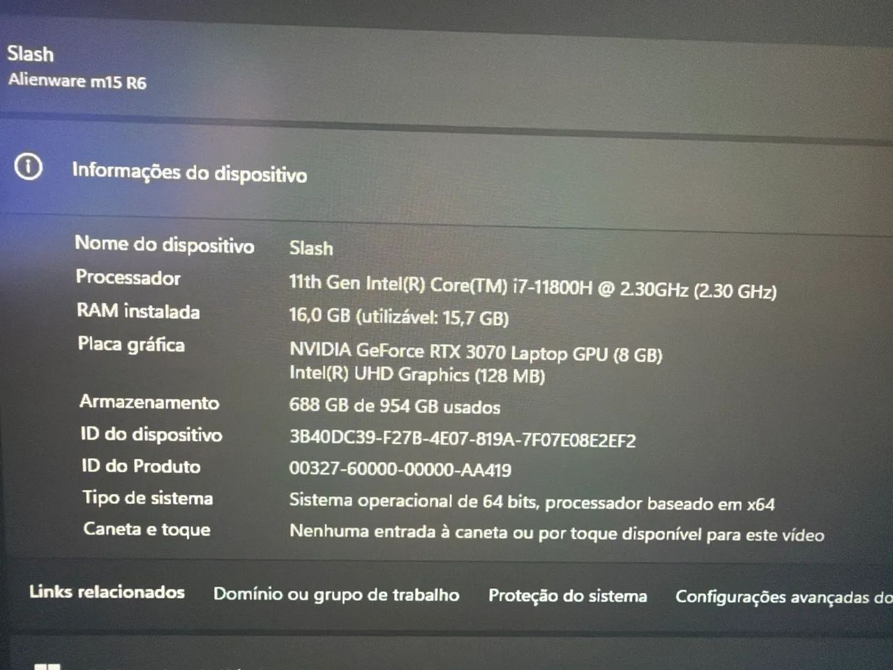 Alienware m15 R6