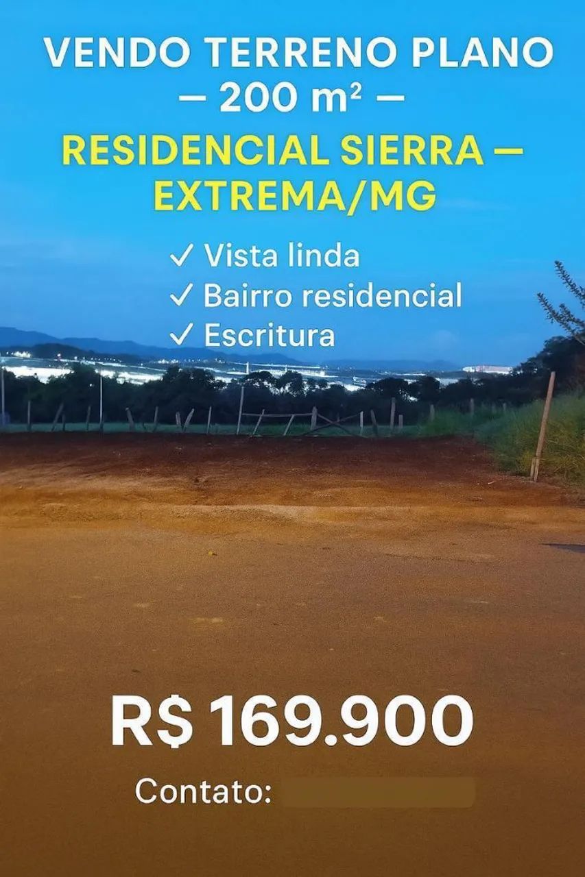 Terreno em extrema loteamento Sierra