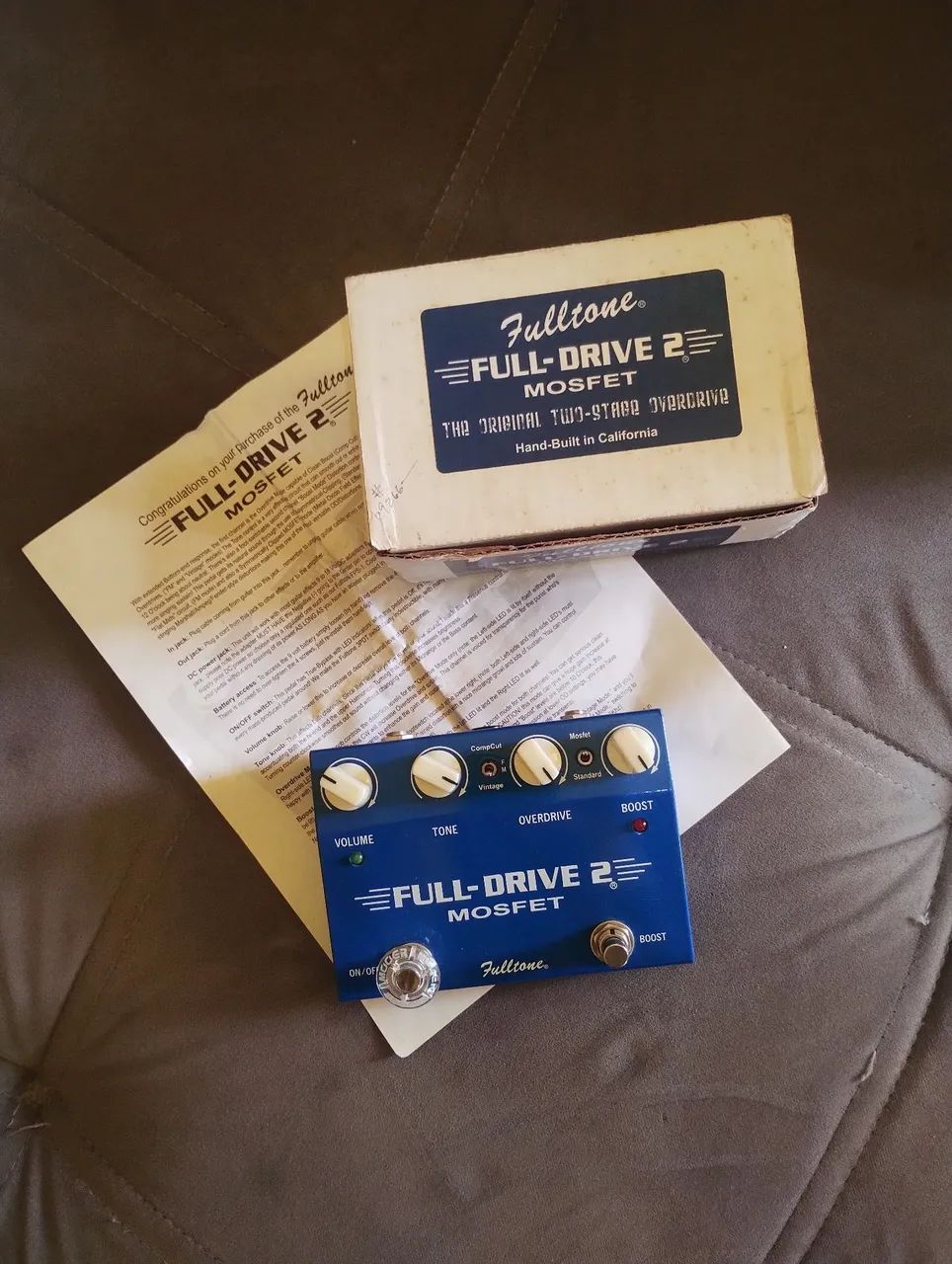 Fulltone fulldrive mosfet 2 - Instrumentos musicais - Das Graças
