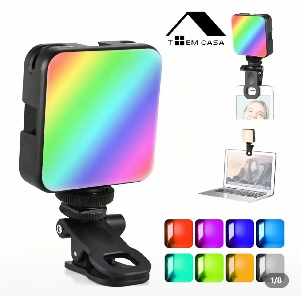 Luz led para gravação 