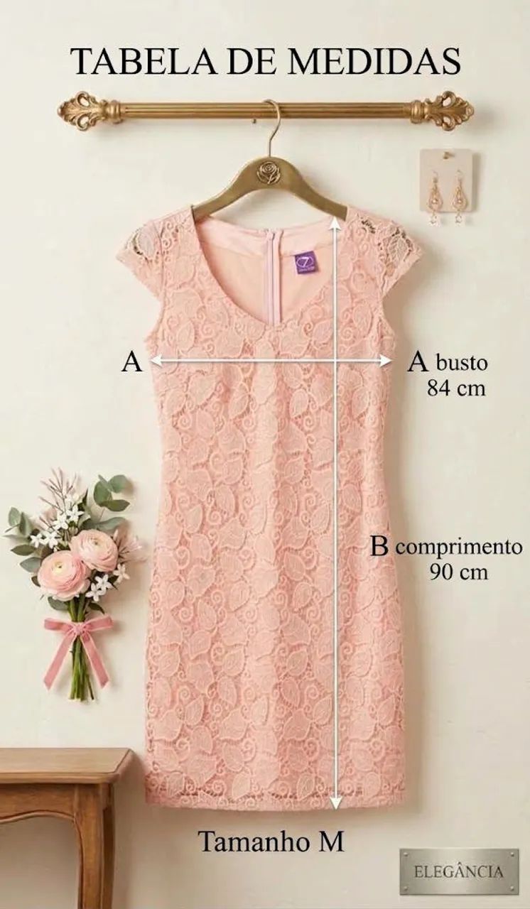 Vestido Rosa M floral  - Foto 2