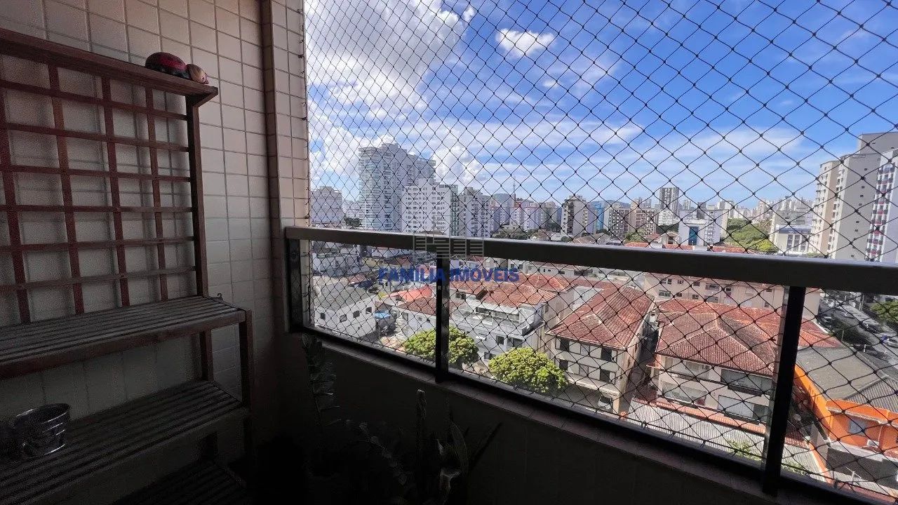 Apartamento para alugar 2 quartos vaga lazer Embaré Santos - Foto 5