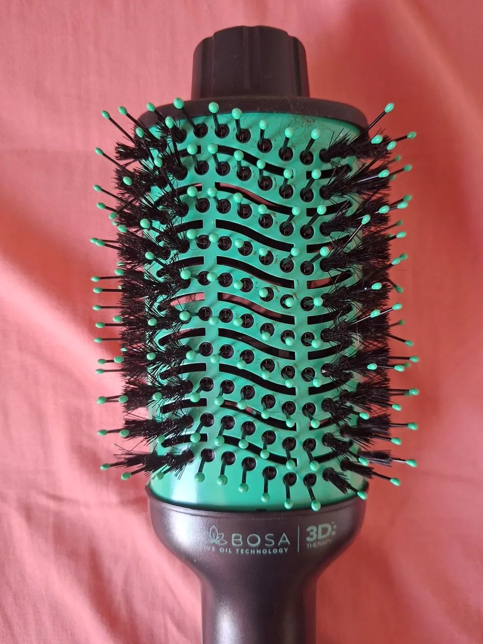 Escova Secadora GA.MA Italy Babosa Brush 3D 1200W/1300W Preta/Verde - Bivolt - Foto 2