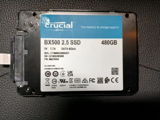 SSD Crucial 480 GB