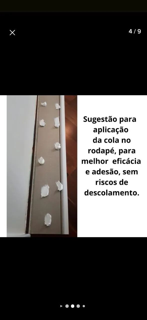 Cola para rodapé ou boiserie  - Foto 4