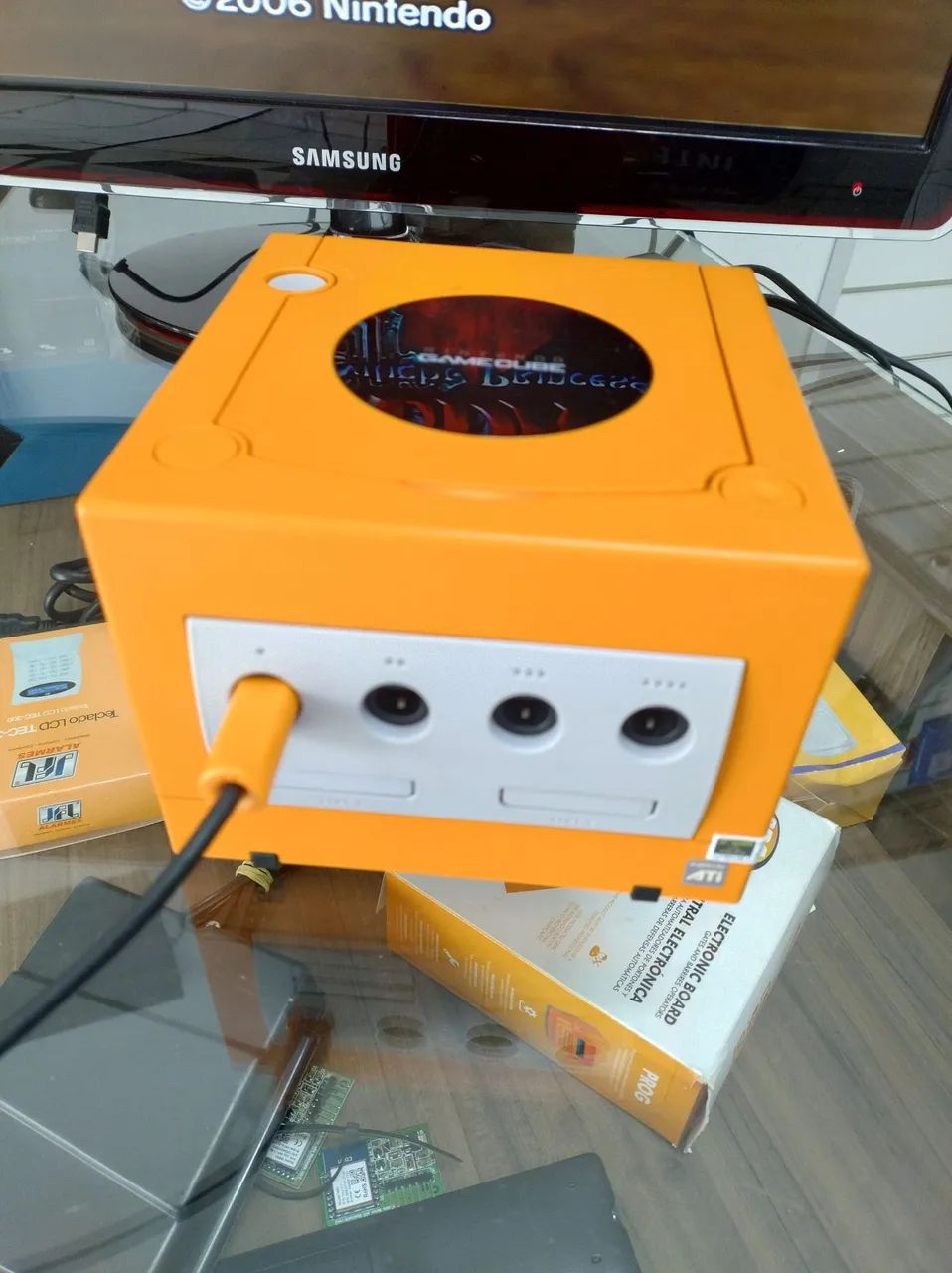 Nintendo game Cube Laranja com picoboot  - Foto 4