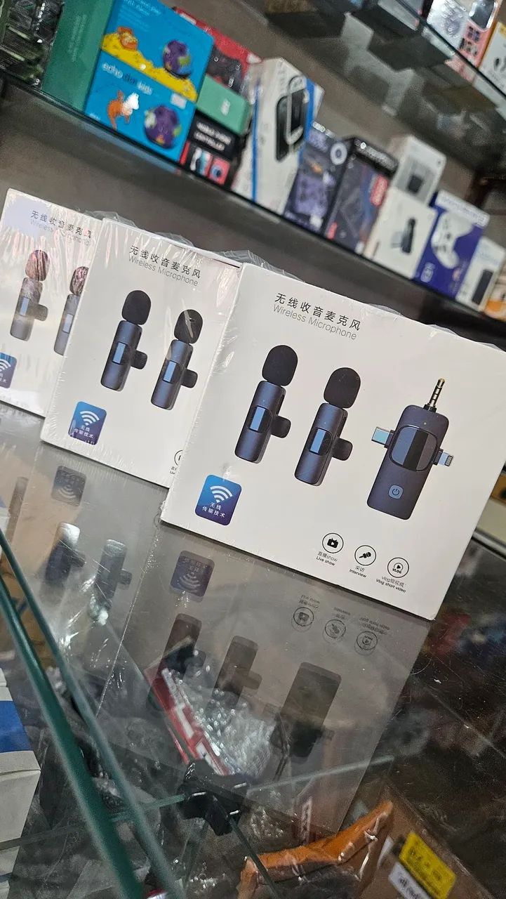 Microfone de lapela 3 em 1 plug and play 